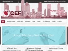 Tablet Screenshot of cefhouston.org